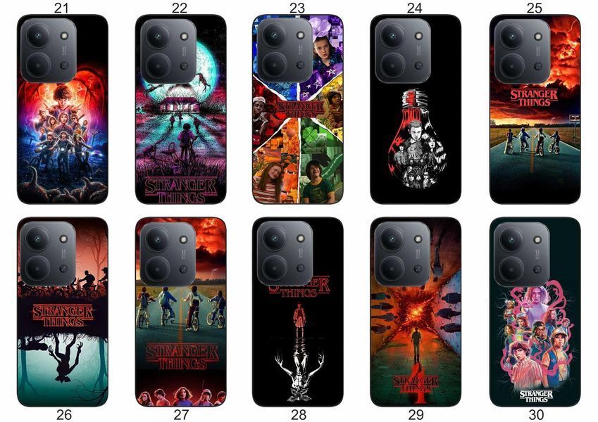 Силіконовий чохол Дуже дивні справи Stranger Things для Xiaomi Redmi 15C фантастичний дизайн і надійний захист &mdash; чохол з принтом для смартфона