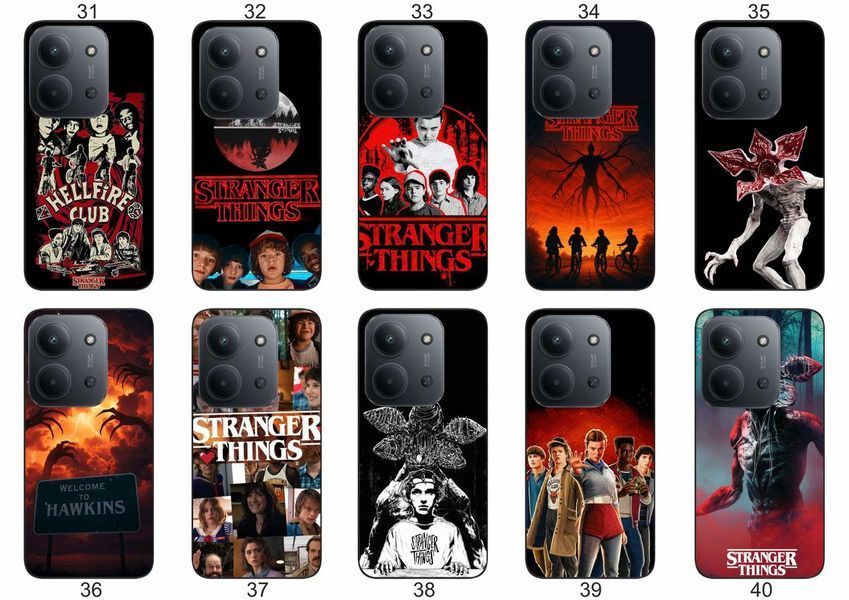 Силіконовий чохол Дуже дивні справи Stranger Things для Xiaomi Redmi 15C фантастичний дизайн і надійний захист &mdash; чохол з принтом для смартфона