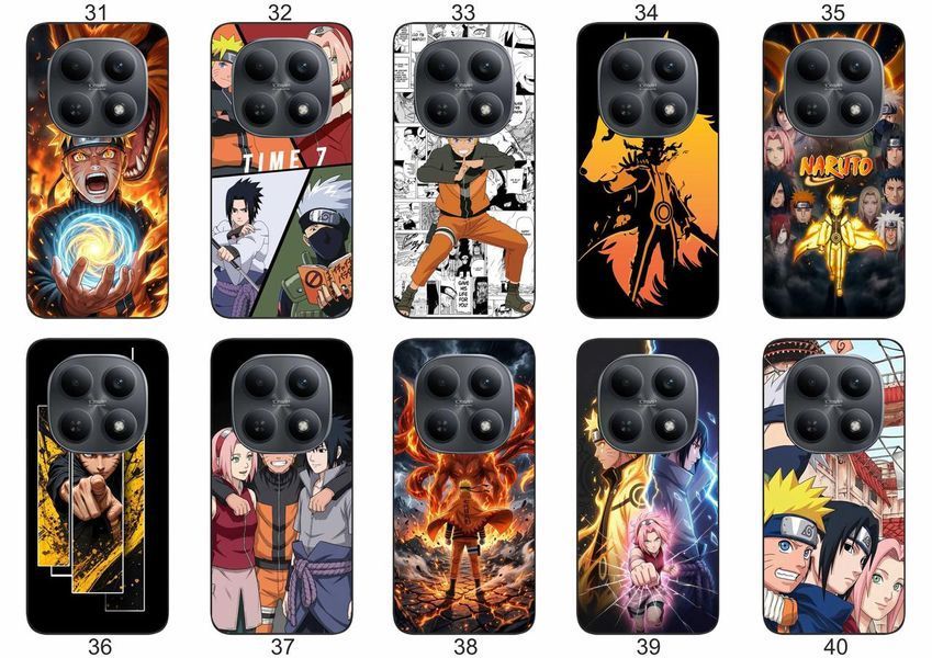 Силіконовий чохол з аніме Наруто Anime Naruto для Xiaomi Redmi Note 15 4G / 5G вислови свою фанатську любов &mdash; чохол з принтом для смартфона