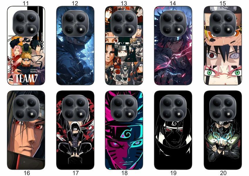 Силіконовий чохол з аніме Наруто Anime Naruto для Xiaomi Redmi Note 15 4G / 5G вислови свою фанатську любов &mdash; чохол з принтом для смартфона