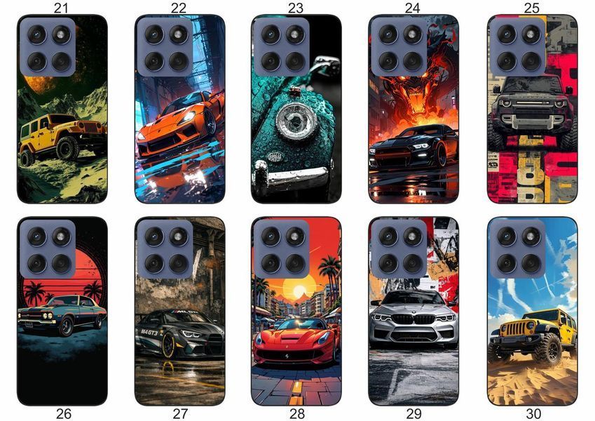 Силіконовий чохол Авто Машина для Motorola Edge 60 лаконічно та динамічно &mdash; чохол з принтом для смартфона