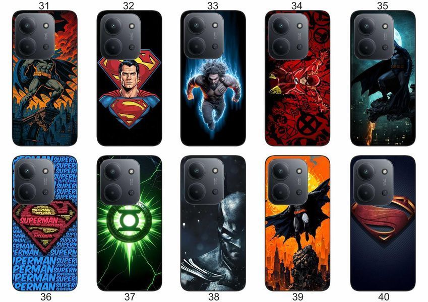 Силіконовий чохол DC Comics для Xiaomi Poco C85 супергеройська естетика &mdash; чохол з принтом для смартфона