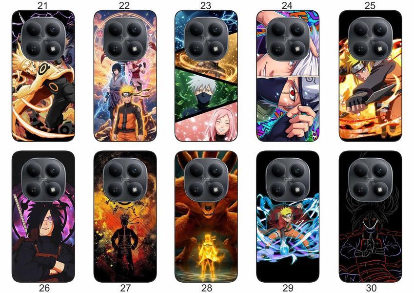 Силіконовий чохол з аніме Наруто Anime Naruto для Xiaomi Redmi Note 15 4G / 5G вислови свою фанатську любов &mdash; чохол з принтом для смартфона