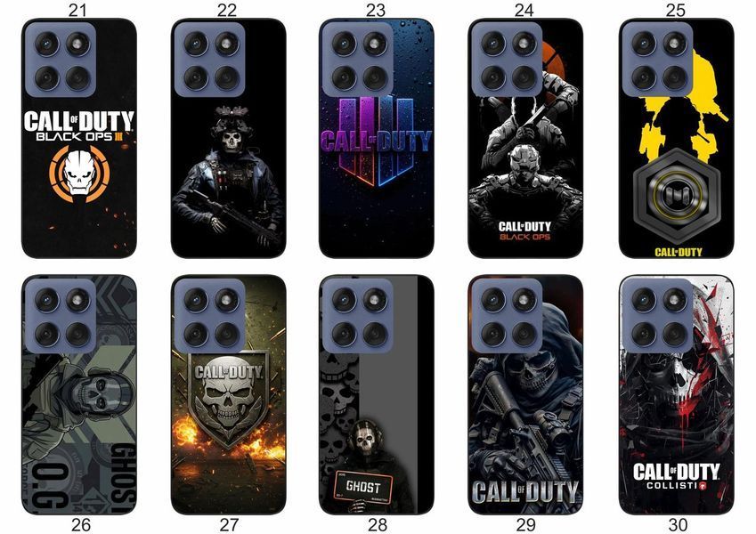 Силіконовий чохол Call of Duty для Motorola Edge 60 атмосферний геймерський принт і захист &mdash; чохол з принтом для смартфона