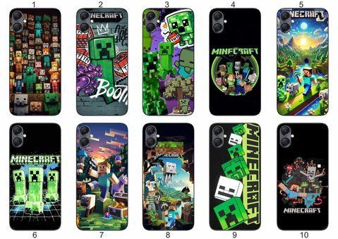 Силіконовий чохол із принтом Minecraft Майнкрафт для Samsung A07 Galaxy A075F захист в ігровому стилі &mdash; чохол з принтом для смартфона