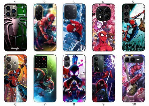 Силіконовий чохол Spider Man Людина-павук для Samsung Xiaomi iPhone Realme Vivo ZTE Oppo Motorola Nokia Tecno Infinix Poco &mdash; чохол з принтом для смартфона