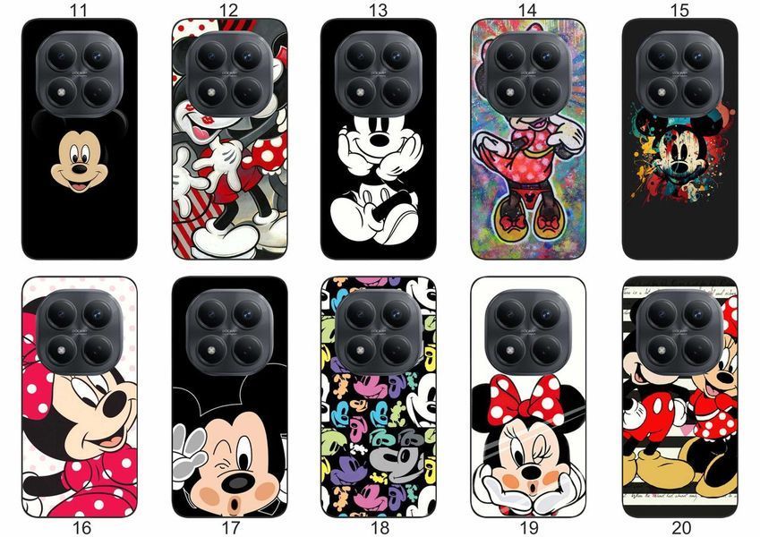 Силіконовий чохол Мікі Маус Mickey Mouse для Xiaomi Redmi Note 15 Pro 4G діснеївська естетика &mdash; чохол з принтом для смартфона