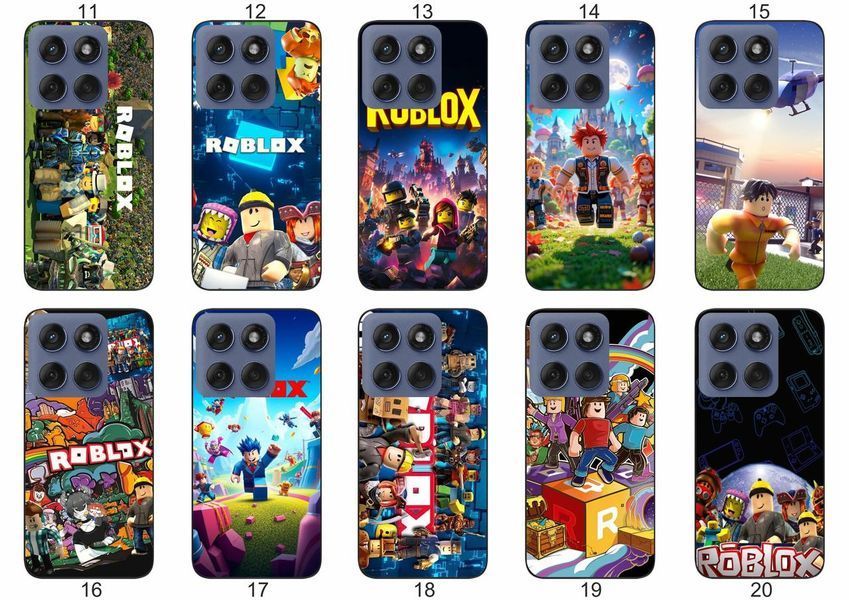 Силіконовий чохол Roblox Роблокс для Motorola Edge 60 ігровий принт і захист &mdash; чохол з принтом для смартфона