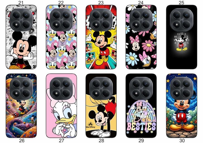 Силіконовий чохол Мікі Маус Mickey Mouse для Xiaomi Redmi Note 15 Pro 4G діснеївська естетика &mdash; чохол з принтом для смартфона