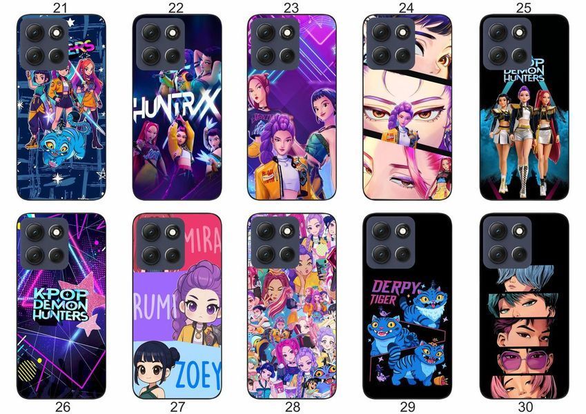 Силіконовий чохол KPOP Demon Hunters для Motorola G86 5G кейс-поп дизайн &mdash; чохол з принтом для смартфона