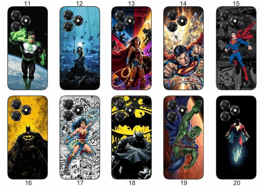 Силіконовий чохол DC Comics для ZTE Blade A36 супергеройська естетика &mdash; чохол з принтом для смартфона