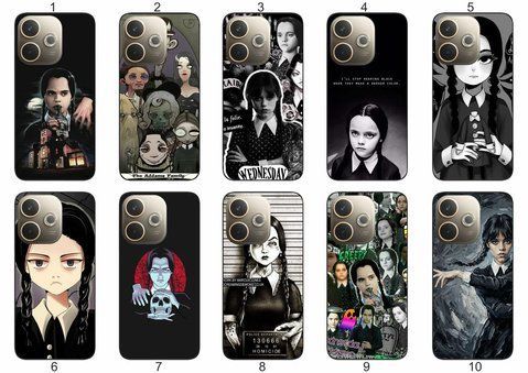 Силіконовий чохол Wednesday Addams Венздей для OPPO A5 Pro темна естетика та мінімалізм &mdash; чохол з принтом для смартфона
