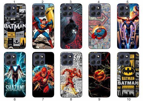 Силіконовий чохол DC Comics для Motorola G86 5G супергеройська естетика &mdash; чохол з принтом для смартфона