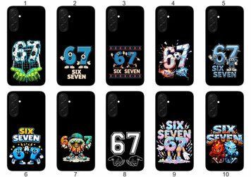 Силіконовий чохол 6-7 Шість Сім Six-Seven для Samsung Galaxy A37 мемний дизайн &mdash; чохол з принтом для смартфона