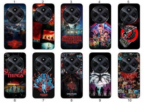 Силіконовий чохол Дуже дивні справи Stranger Things для Xiaomi Poco C75 фантастичний дизайн і надійний захист &mdash; чохол з принтом для смартфона