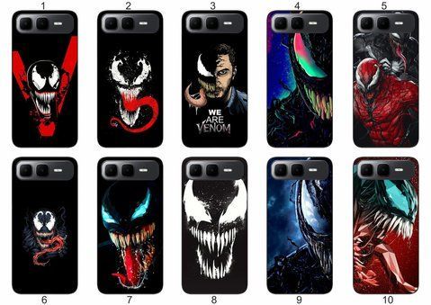 Силіконовий чохол Venom Веном для Infinix Smart 10 Plus (X6725B) драматичний контраст і захист &mdash; чохол з принтом для смартфона