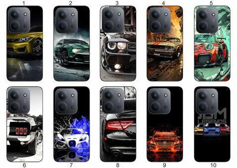 Силіконовий чохол Авто Машина для Xiaomi Poco C85 лаконічно та динамічно &mdash; чохол з принтом для смартфона