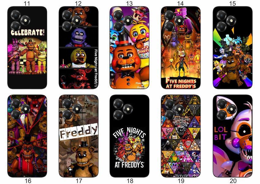 Силіконовий чохол Freddy FNAF Фредді Фазбер для ZTE Blade A36 атмосферний принт і захист &mdash; чохол з принтом для смартфона