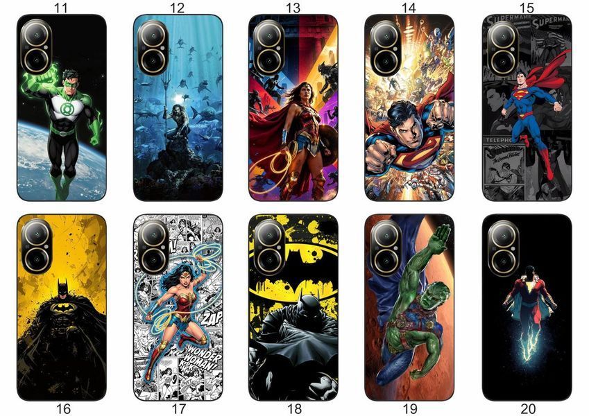 Силіконовий чохол DC Comics для Realme C67 4G супергеройська естетика &mdash; чохол з принтом для смартфона