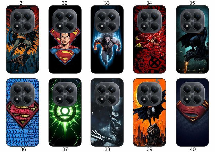 Силіконовий чохол DC Comics для Xiaomi Redmi Note 15 Pro+ 5G супергеройська естетика &mdash; чохол з принтом для смартфона