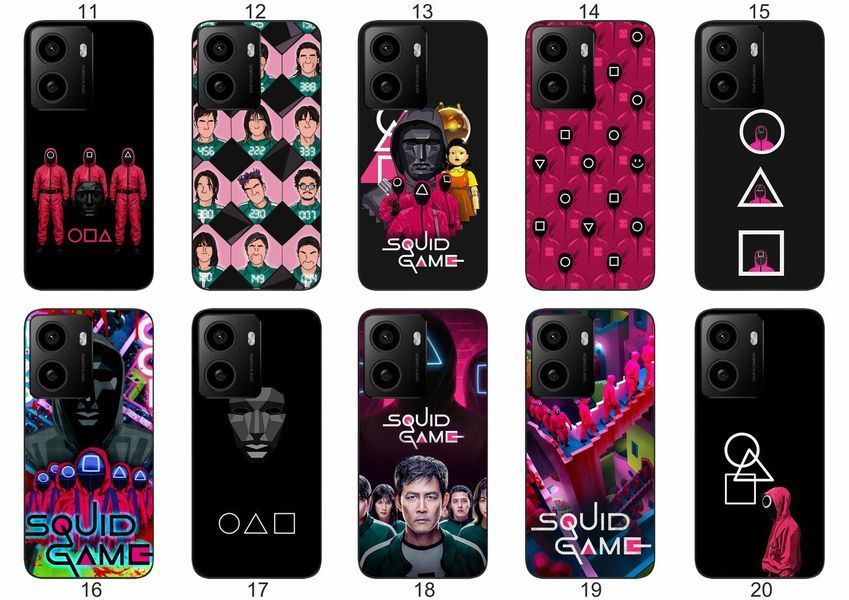Силіконовий чохол Squid Game Гра в кальмара для HMD Pulse Plus трендовий принт і захист &mdash; чохол з принтом для смартфона