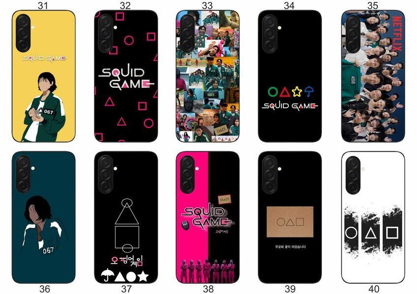 Силіконовий чохол Squid Game Гра в кальмара для Samsung Galaxy A37 трендовий принт і захист &mdash; чохол з принтом для смартфона