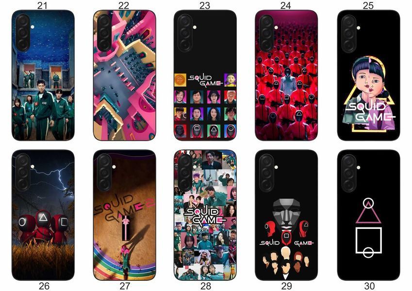 Силіконовий чохол Squid Game Гра в кальмара для Samsung Galaxy A37 трендовий принт і захист &mdash; чохол з принтом для смартфона