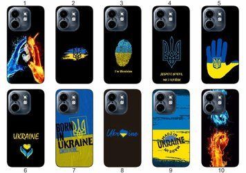 Силіконовий чохол Україна Ukraine для Infinix Hot 50i стильний національний дизайн &mdash; чохол з принтом для смартфона