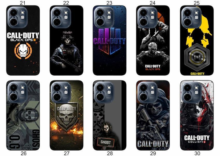 Силіконовий чохол Call of Duty для Infinix Smart 9 4G атмосферний геймерський принт і захист &mdash; чохол з принтом для смартфона