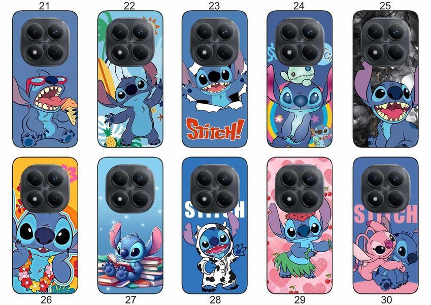 Силіконовий чохол Stitch Стіч для Xiaomi Redmi Note 15 Pro+ 5G пустотливий принт і захист &mdash; чохол з принтом для смартфона
