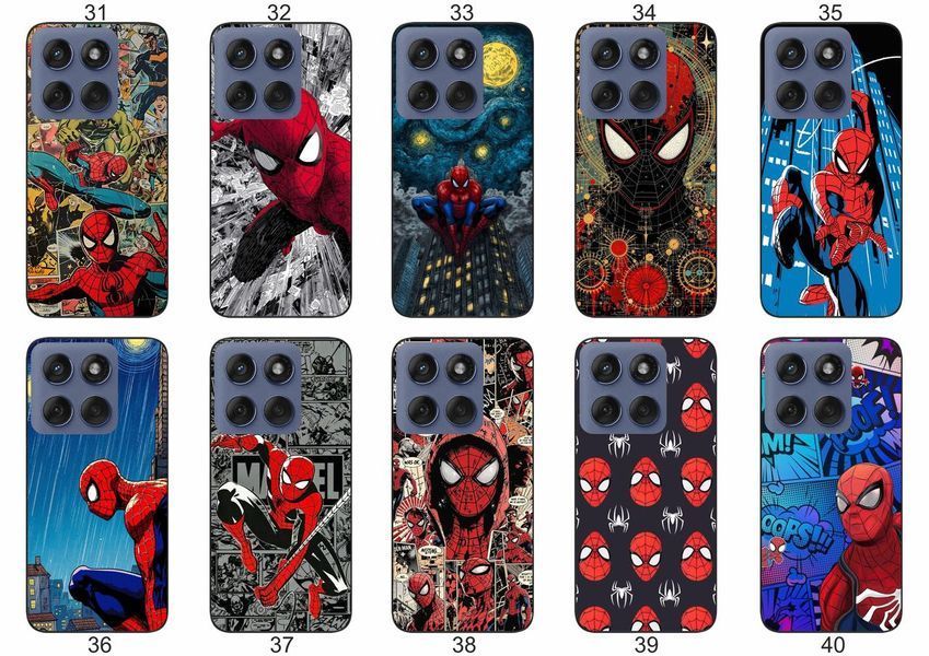 Силіконовий чохол Spider Man Людина-павук для Motorola Edge 60 Fusion комікс стиль і захист &mdash; чохол з принтом для смартфона