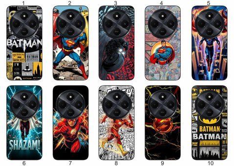 Силіконовий чохол DC Comics для Xiaomi Redmi 14C супергеройська естетика &mdash; чохол з принтом для смартфона