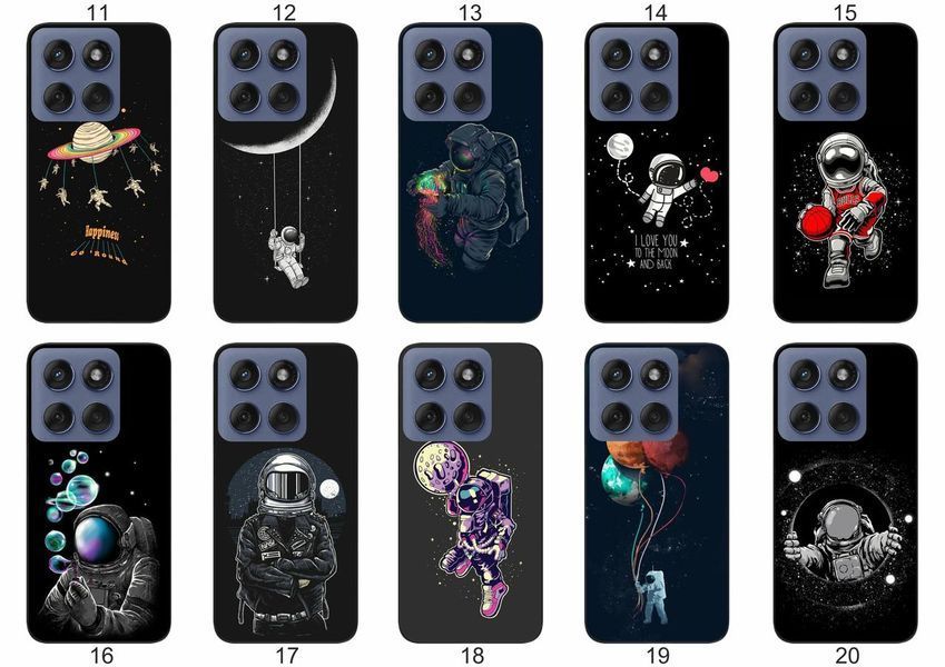 Силіконовий чохол Космос для Motorola Edge 60 чарівна естетика галактики &mdash; чохол з принтом для смартфона