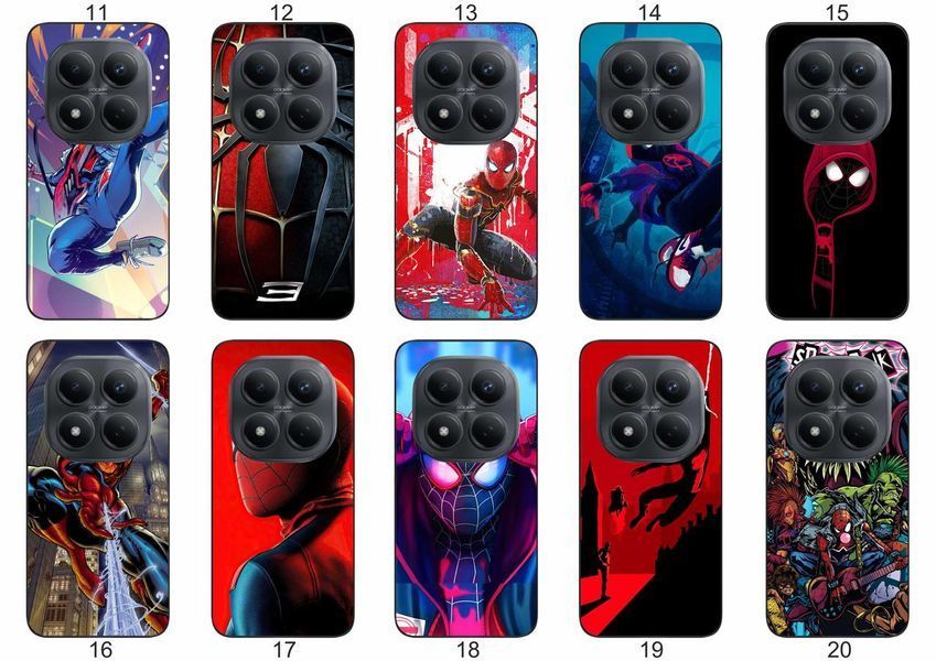 Силіконовий чохол Spider Man Людина-павук для Xiaomi Redmi Note 15 Pro 5G комікс стиль і захист &mdash; чохол з принтом для смартфона