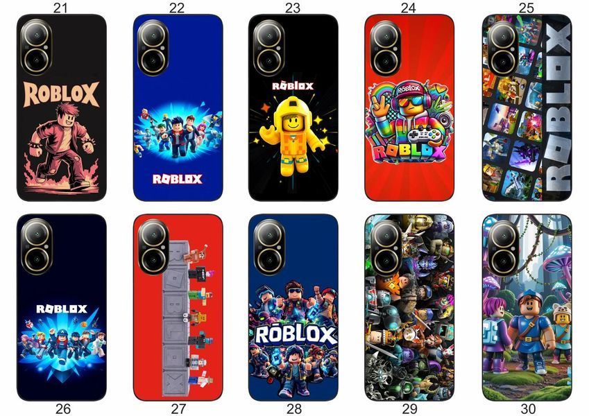 Силіконовий чохол Roblox Роблокс для Realme C67 4G ігровий принт і захист &mdash; чохол з принтом для смартфона