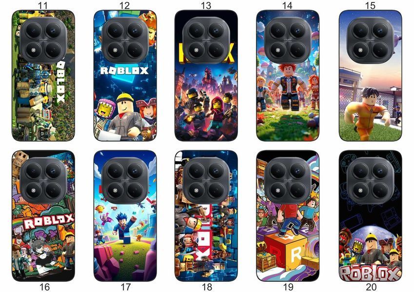 Силіконовий чохол Roblox Роблокс для Xiaomi Redmi Note 15 Pro+ 5G ігровий принт і захист &mdash; чохол з принтом для смартфона