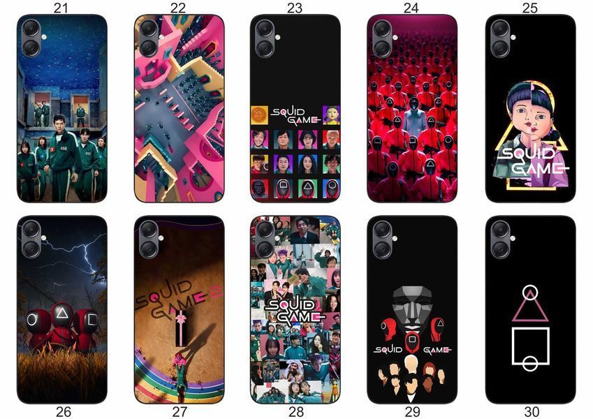 Силіконовий чохол Squid Game Гра в кальмара для Samsung A07 Galaxy A075F трендовий принт і захист &mdash; чохол з принтом для смартфона