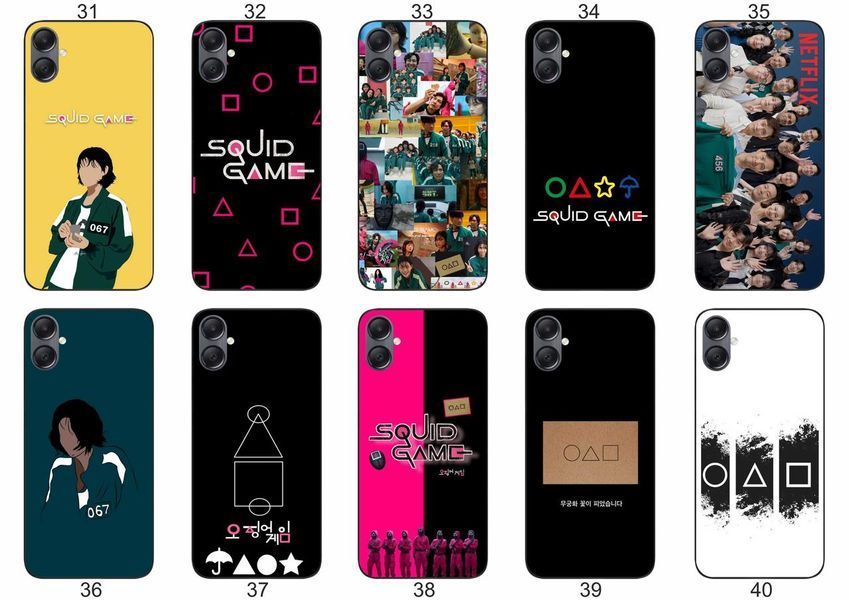 Силіконовий чохол Squid Game Гра в кальмара для Samsung A07 Galaxy A075F трендовий принт і захист &mdash; чохол з принтом для смартфона