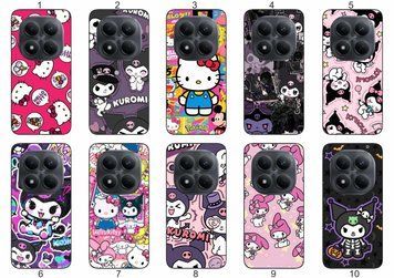 Силіконовий чохол Куромі Kuromi Hello Kitty для Xiaomi Redmi Note 15 Pro 5G мила естетика з зухвалим акцентом &mdash; чохол з принтом для смартфона