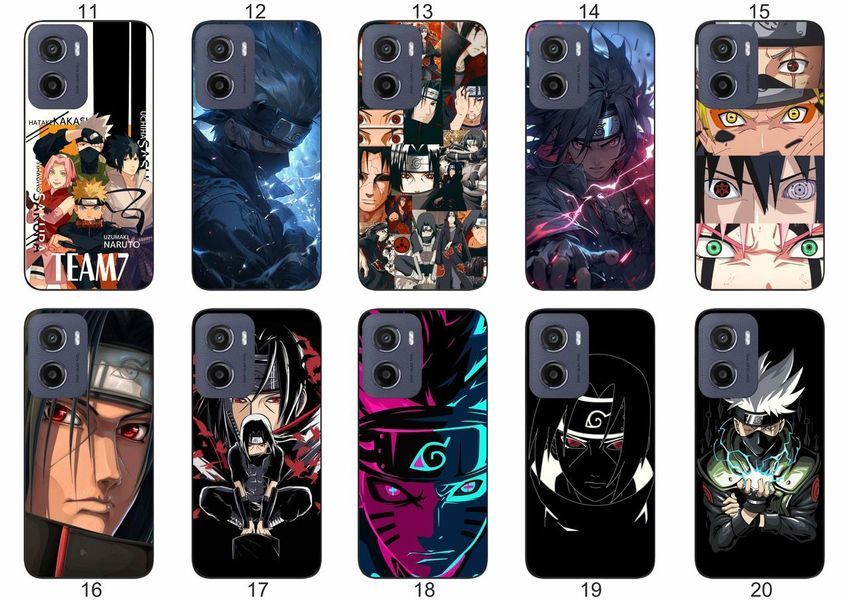 Силіконовий чохол з аніме Наруто Anime Naruto для Motorola Moto G05 вислови свою фанатську любов &mdash; чохол з принтом для смартфона