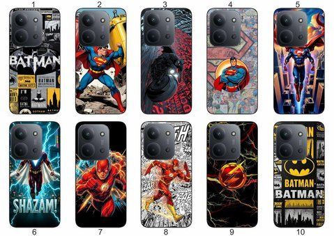 Силіконовий чохол DC Comics для Xiaomi Redmi 15C супергеройська естетика &mdash; чохол з принтом для смартфона