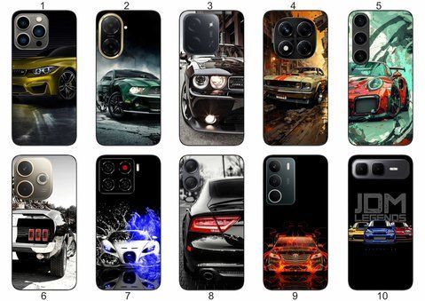 Силіконовий чохол Авто Машина для Samsung Xiaomi iPhone Realme Vivo ZTE Oppo Motorola Nokia Tecno Infinix Poco &mdash; чохол з принтом для смартфона