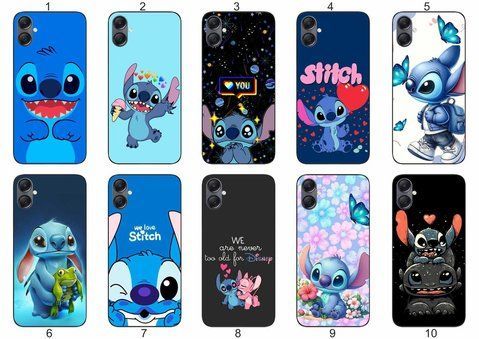 Силіконовий чохол Stitch Стіч для Samsung A07 Galaxy A075F пустотливий принт і захист &mdash; чохол з принтом для смартфона