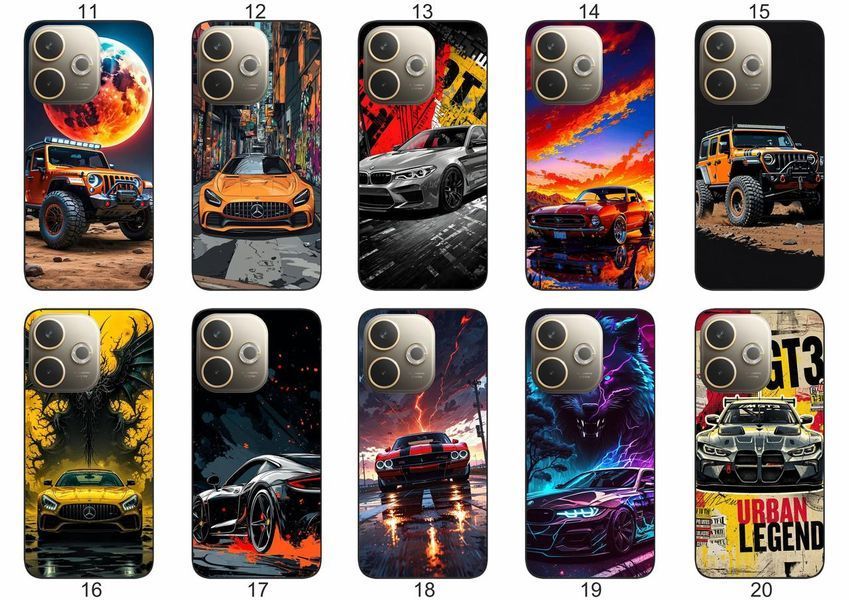 Силіконовий чохол Авто Машина для OPPO A5 Pro лаконічно та динамічно &mdash; чохол з принтом для смартфона