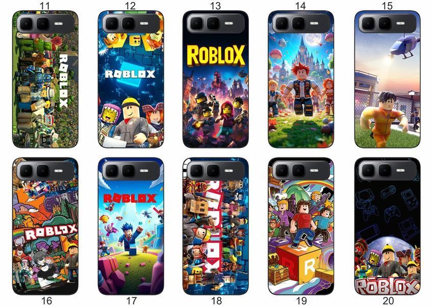Силіконовий чохол Roblox Роблокс для Infinix Smart 10 Plus (X6725B) ігровий принт і захист &mdash; чохол з принтом для смартфона
