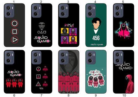 Силіконовий чохол Squid Game Гра в кальмара для Motorola Moto G05 трендовий принт і захист &mdash; чохол з принтом для смартфона