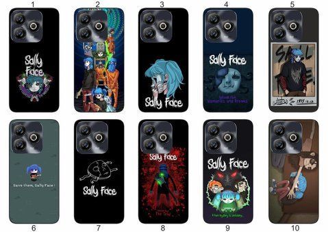 Силіконовий чохол Саллі Фейс Sally Face для ZTE Blade A75 4G загадковий дизайн &mdash; чохол з принтом для смартфона