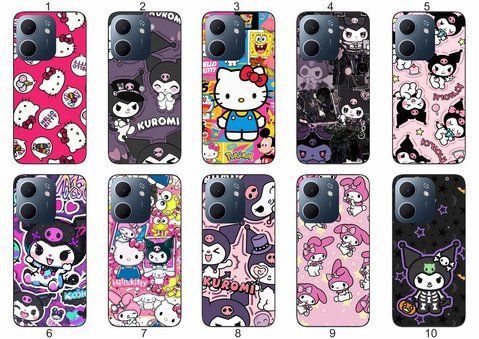 Силіконовий чохол Куромі Kuromi Hello Kitty для OPPO A5x мила естетика з зухвалим акцентом &mdash; чохол з принтом для смартфона