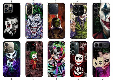 Силіконовий чохол Joker Джокер Harley Quinn Харлі Квін для Samsung Xiaomi iPhone Realme Vivo ZTE Oppo Motorola Nokia Tecno Infinix &mdash; чохол з принтом для смартфона