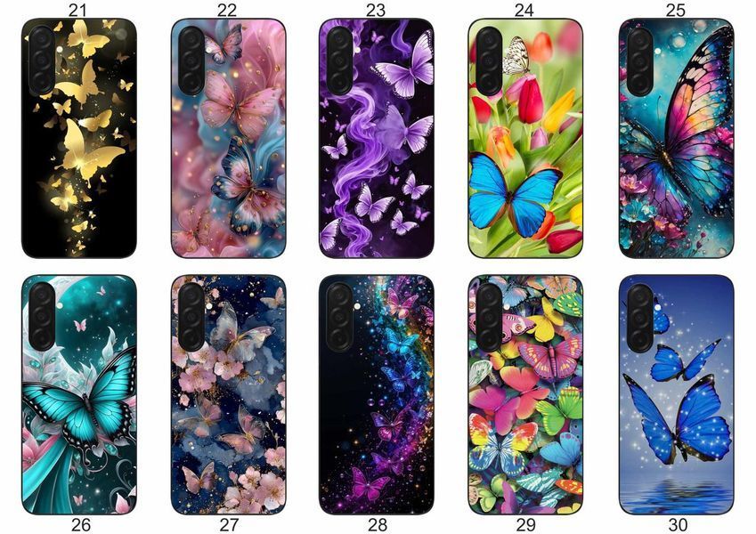 Силіконовий чохол Метелики та Ловець снів для Samsung Galaxy A37 легка повітряна естетика &mdash; чохол з принтом для смартфона